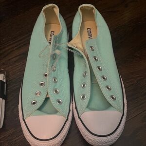 Converse Light Green Canvas Shoes